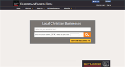 Desktop Screenshot of christianpages.com
